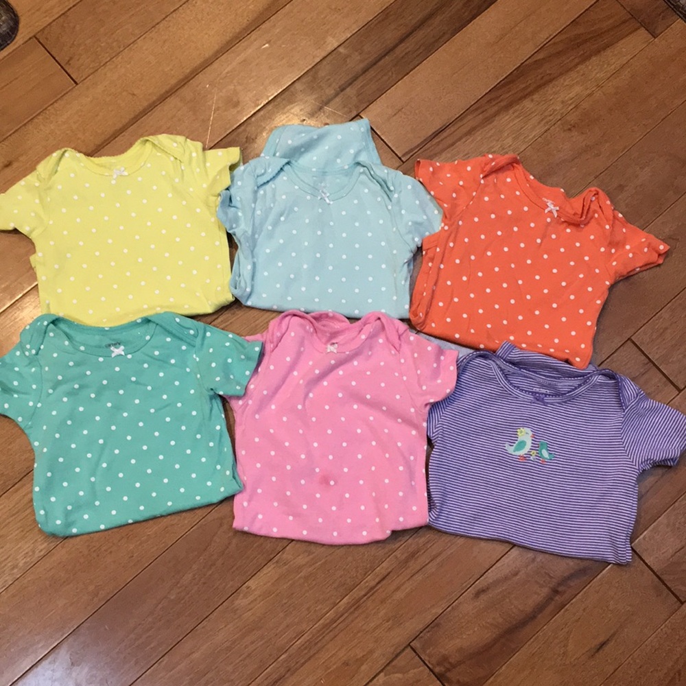 6 Carters onesies